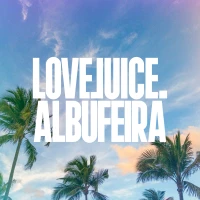 LoveJuice Residency Albufeira event artwork