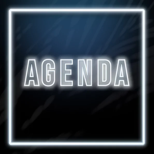 Agenda (all black dress code)