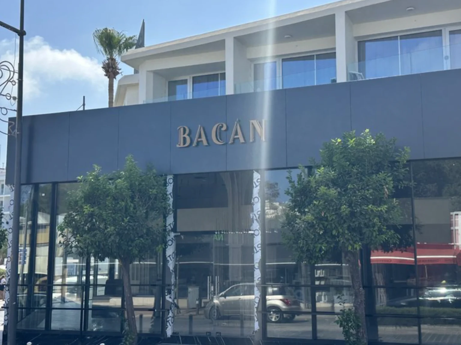 Bacan Restaurant Ayia Napa outside street view